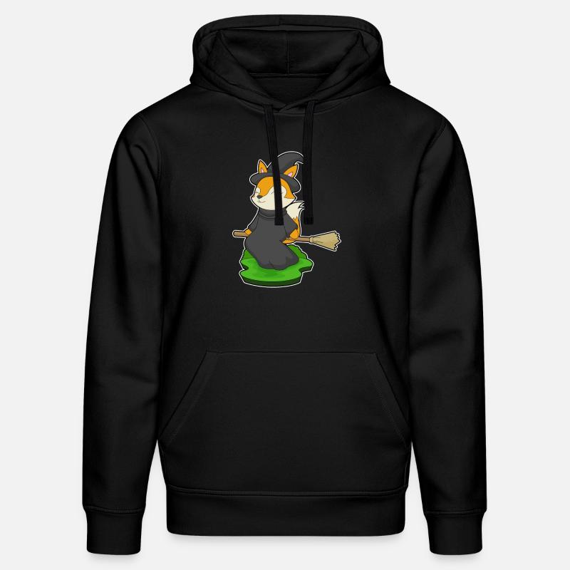 Fuchs Halloween Hexe - Stanley/Stella Unisex Bio-Hoodie DRUMMER  - Schwarz