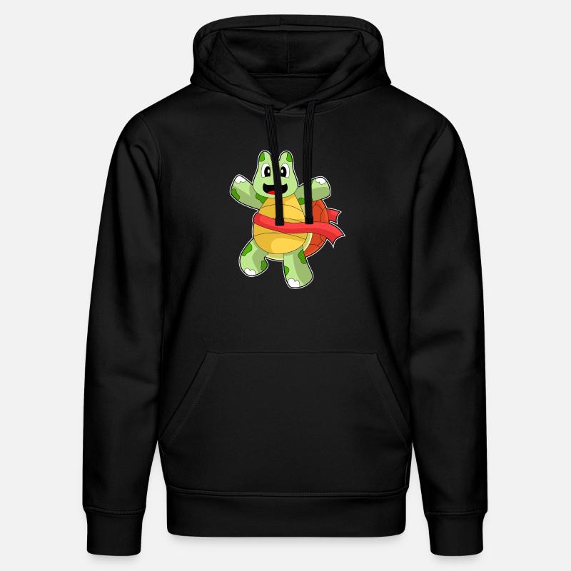 Tortue gagnante - Sweat à capuche bio DRUMMER Stanley/Stella Unisexe - noir
