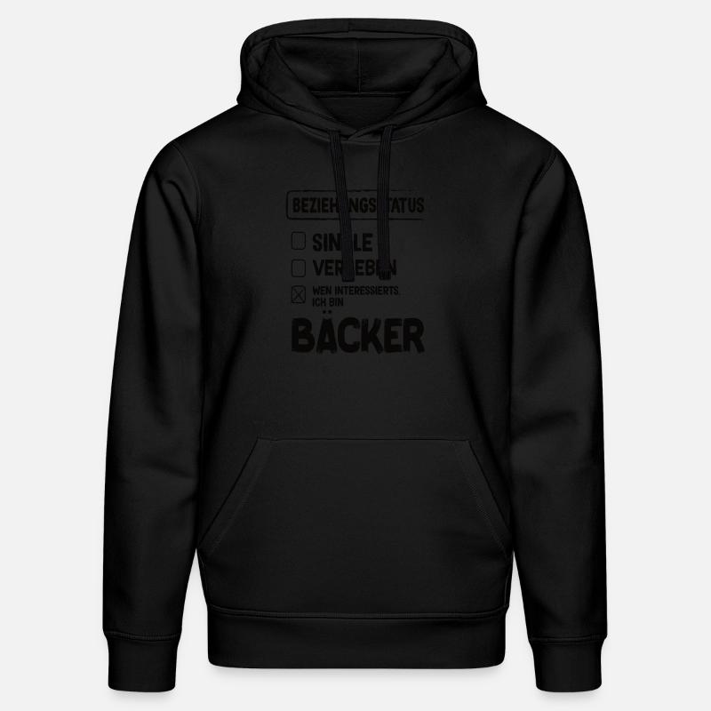 Bäcker Beziehungsstatus Back Backwaren Backen - Stanley/Stella Unisex Bio-Hoodie DRUMMER - Schwarz