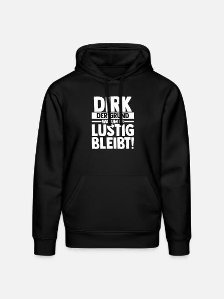 First name Dirk - Stanley/Stella DRUMMER Unisex Organic Hoodie - black
