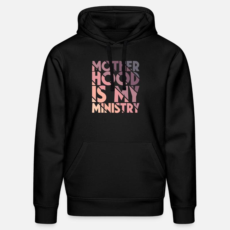 La maternité est mon ministère - Sweat à capuche bio DRUMMER Stanley/Stella Unisexe - noir