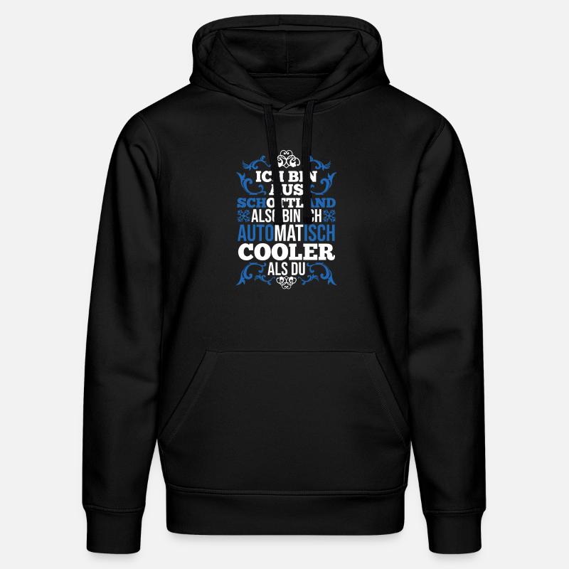 Ecossais Ecosse Ecosse Ecosse - Sweat à capuche bio DRUMMER Stanley/Stella Unisexe - noir