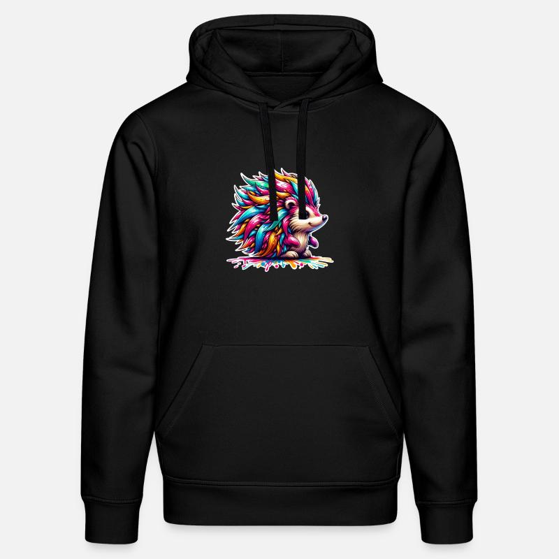 Igel Bunt - Stanley/Stella Unisex Bio-Hoodie DRUMMER - Schwarz