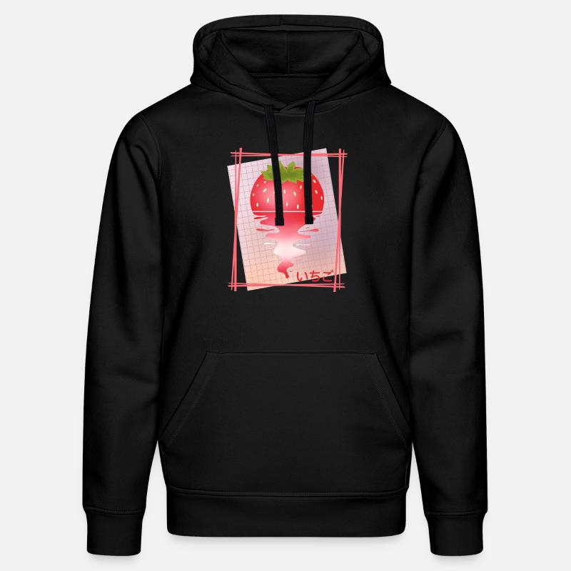 Strawberry Sunset Tee - Stanley/Stella Unisex Bio-Hoodie DRUMMER  - Schwarz