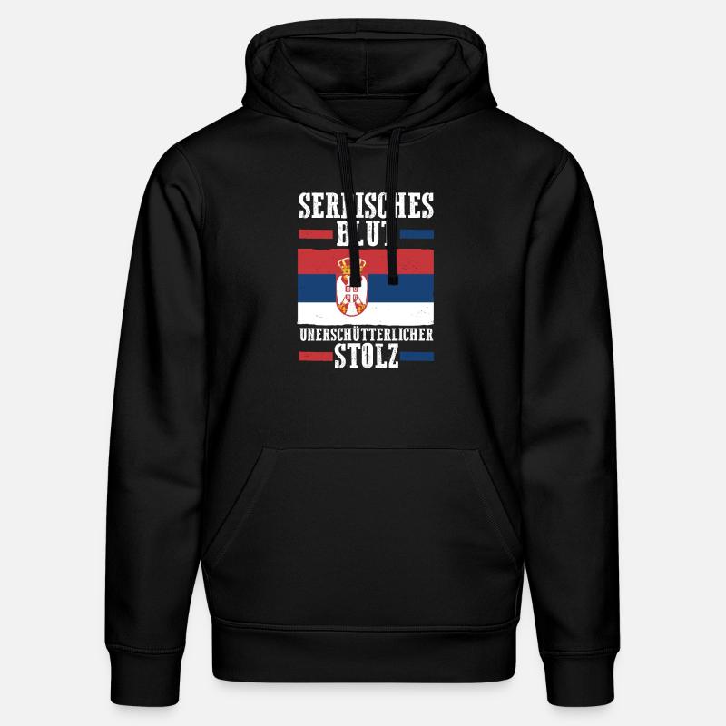 Serben Serbisch Serbien - Stanley/Stella Unisex Bio-Hoodie DRUMMER - Schwarz