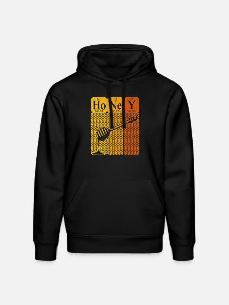 Honey Periodic Table Elements Retro - Stanley/Stella DRUMMER Unisex Organic Hoodie - black