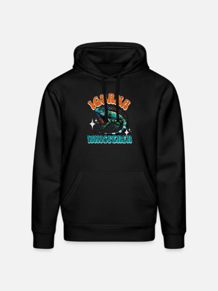 Iguana - Stanley/Stella DRUMMER Unisex Organic Hoodie - black
