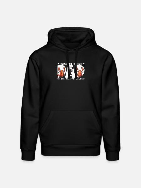 Entuzjasta gotowania raków Tata The Idol Marby morskie - Ekologiczna bluza z kapturem typu unisex Stanley/Stella DRUMMER  - czarny