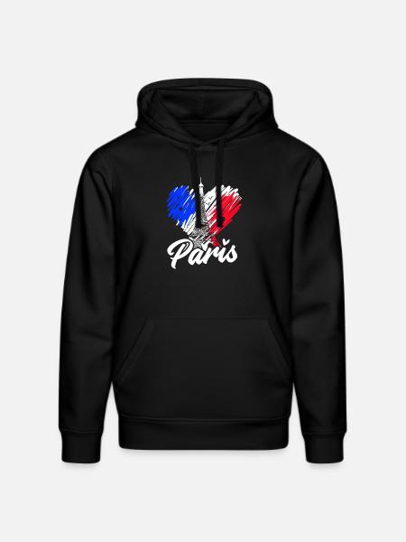 Frankreich - Stanley/Stella Unisex Bio-Hoodie DRUMMER  - Schwarz