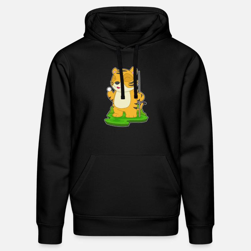 Tiger Billiard Queue - Stanley/Stella Unisex Bio-Hoodie DRUMMER  - Schwarz