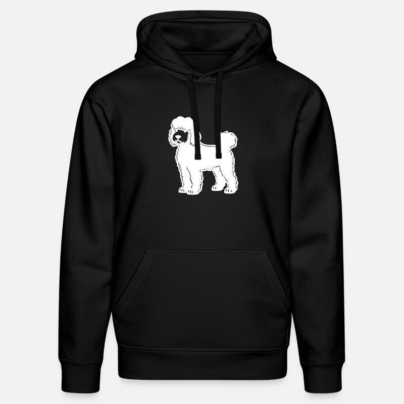 Caniche Chien Silhouette - Sweat à capuche bio DRUMMER Stanley/Stella Unisexe - noir