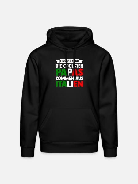 Italia Italiensk Far Far Italiensk Italien - Stanley/Stella DRUMMER økologisk unisex-hoodie - sort