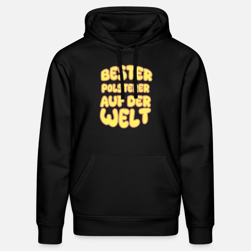 Polsterer als Berufung - Stanley/Stella Unisex Bio-Hoodie DRUMMER  - Schwarz