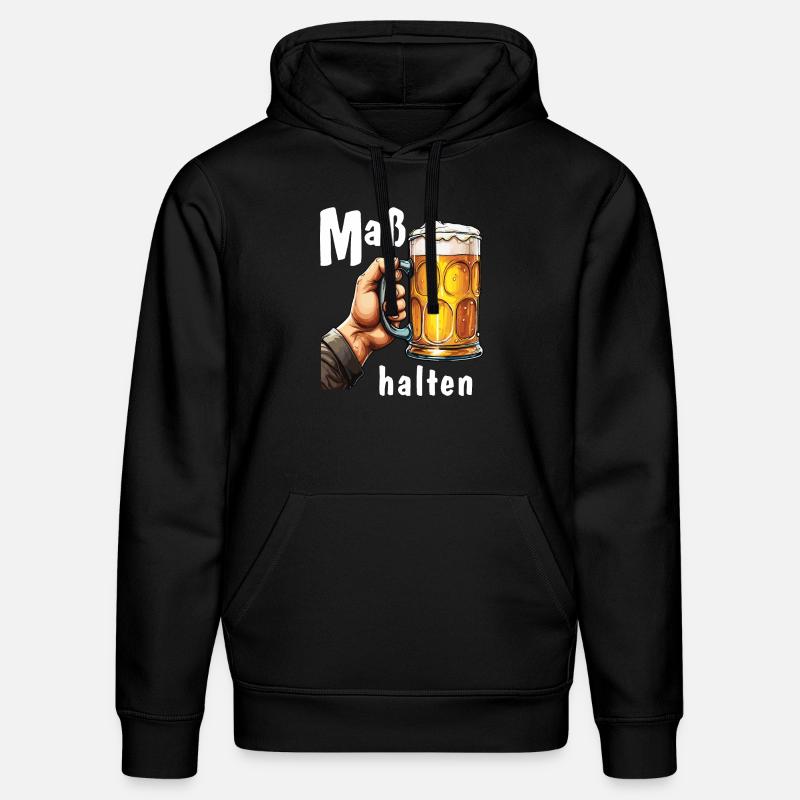 MODÉRATION BEER MUG - Sweat à capuche bio DRUMMER Stanley/Stella Unisexe - noir