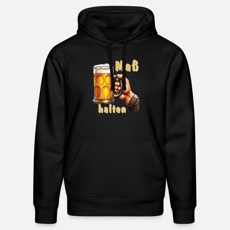 MODÉRATION BEER MUG - Sweat à capuche bio DRUMMER Stanley/Stella Unisexe - noir