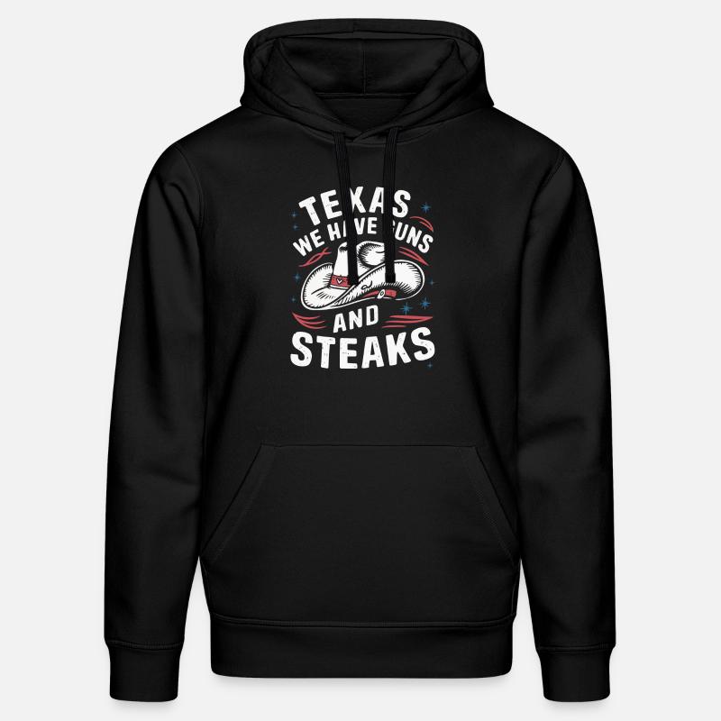 État du Texas Texans Texas - Sweat à capuche bio DRUMMER Stanley/Stella Unisexe - noir