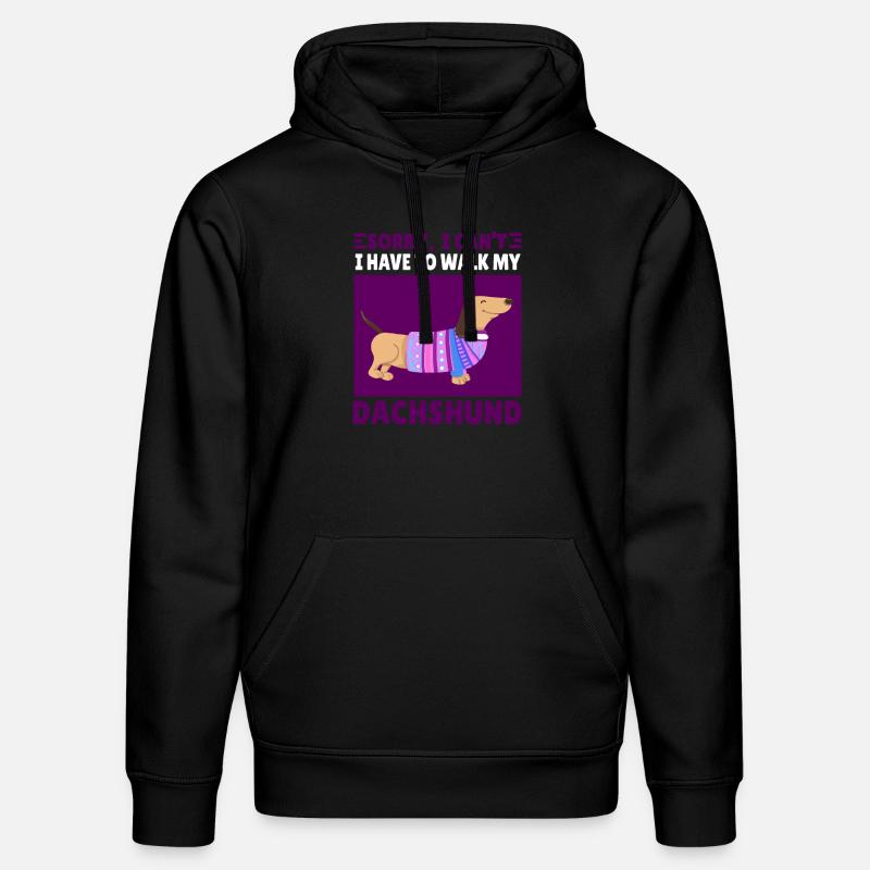 Lustiger Dackel Spruch Dachshund Geschenk - Stanley/Stella Unisex Bio-Hoodie DRUMMER  - Schwarz