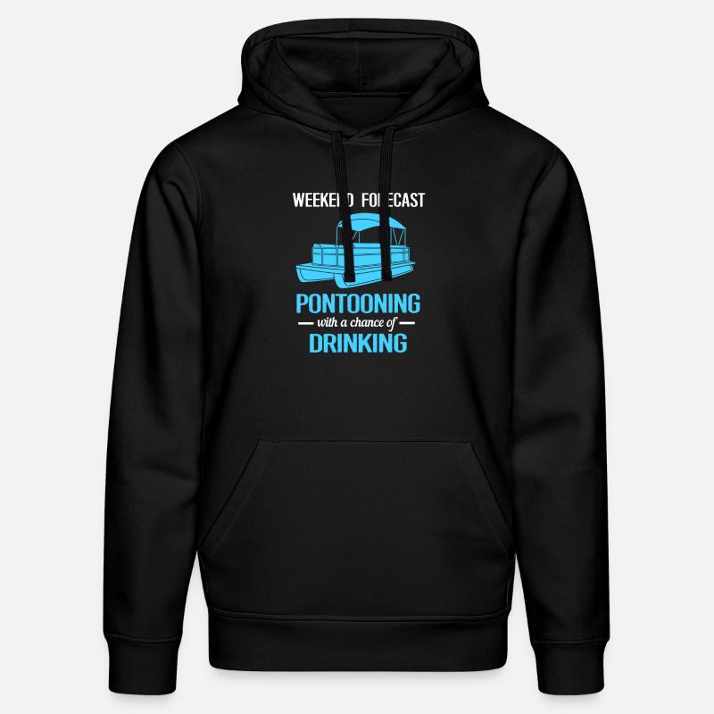 Bateau ponton Bateau Bateaux - Sweat à capuche bio DRUMMER Stanley/Stella Unisexe - noir