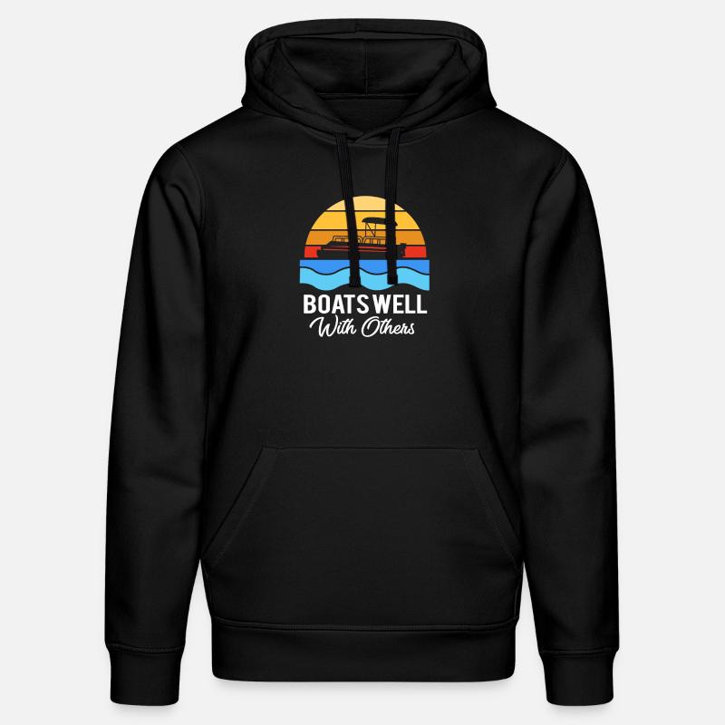Pontonboot Boot Boote - Stanley/Stella Unisex Bio-Hoodie DRUMMER  - Schwarz