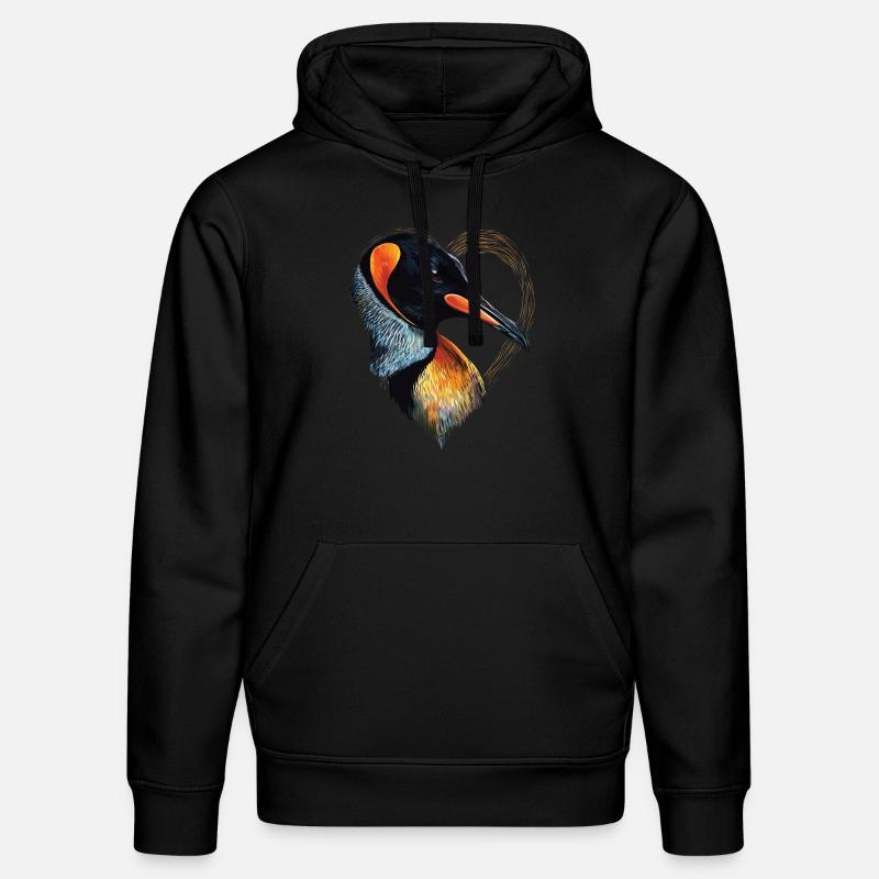 Pinguin - Stanley/Stella Unisex Bio-Hoodie DRUMMER  - Schwarz