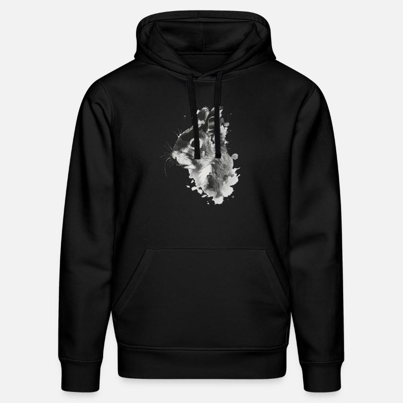 Eichhörnchen - Stanley/Stella Unisex Bio-Hoodie DRUMMER  - Schwarz