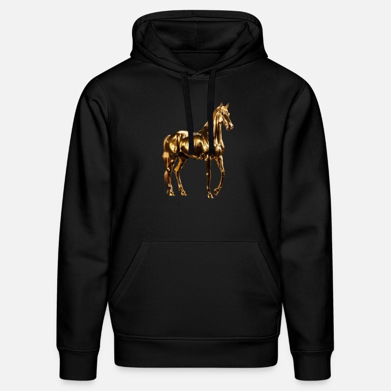 Cheval - Sweat à capuche bio DRUMMER Stanley/Stella Unisexe - noir