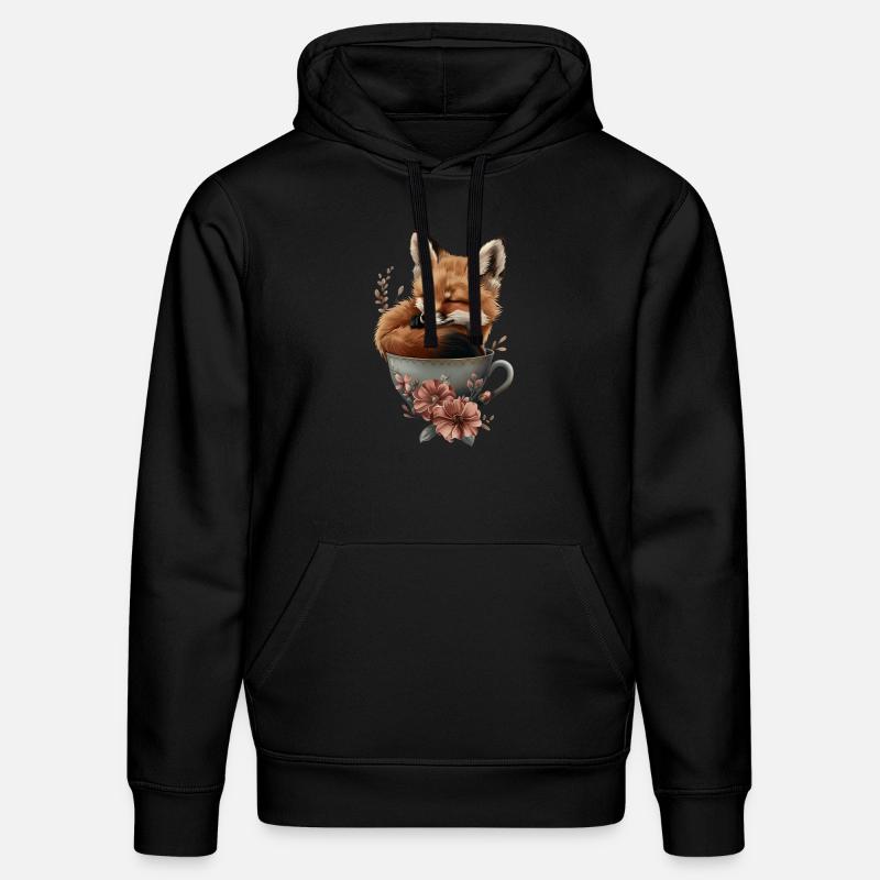 Fuchs - Stanley/Stella Unisex Bio-Hoodie DRUMMER  - Schwarz
