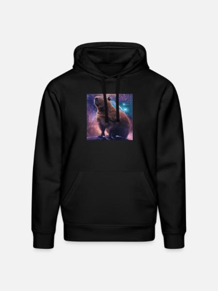 Capybara - Stanley/Stella DRUMMER Unisex Organic Hoodie - black