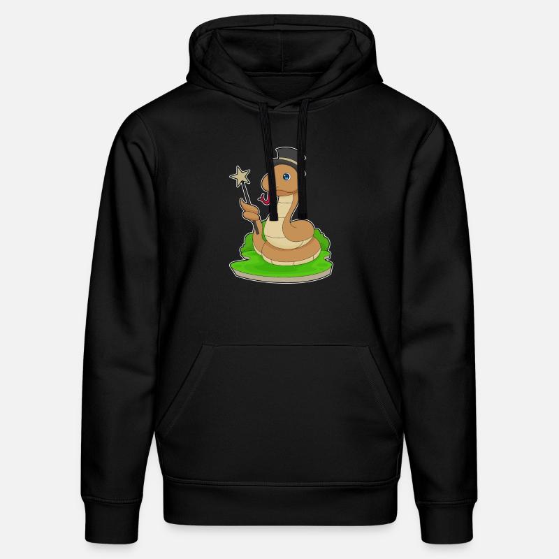 Serpent Sorcier Baguette - Sweat à capuche bio DRUMMER Stanley/Stella Unisexe - noir