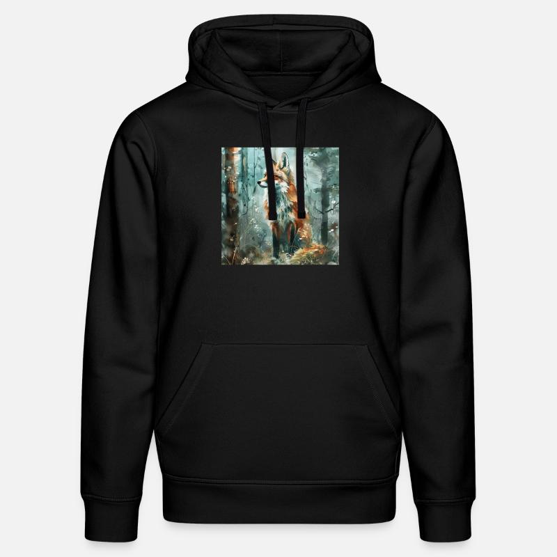 Fuchs - Stanley/Stella Unisex Bio-Hoodie DRUMMER  - Schwarz