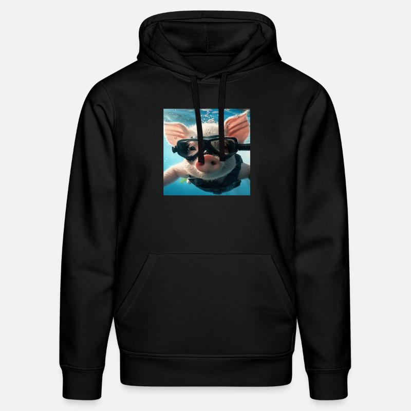 Cochon - Sweat à capuche bio DRUMMER Stanley/Stella Unisexe - noir