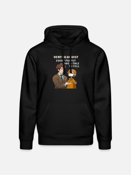 BUIKSPREKER ELKE POP HEEFT EEN VERHAAL TE VERTELLEN - Stanley/Stella Uniseks bio-hoodie DRUMMER  - zwart