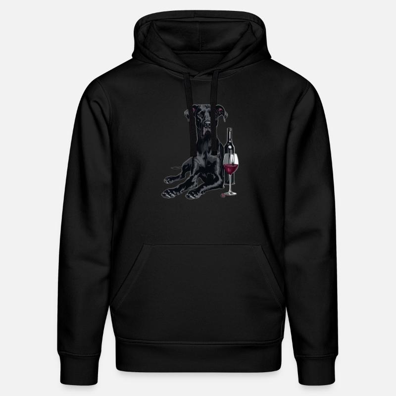 Dogue allemand - Sweat à capuche bio DRUMMER Stanley/Stella Unisexe - noir