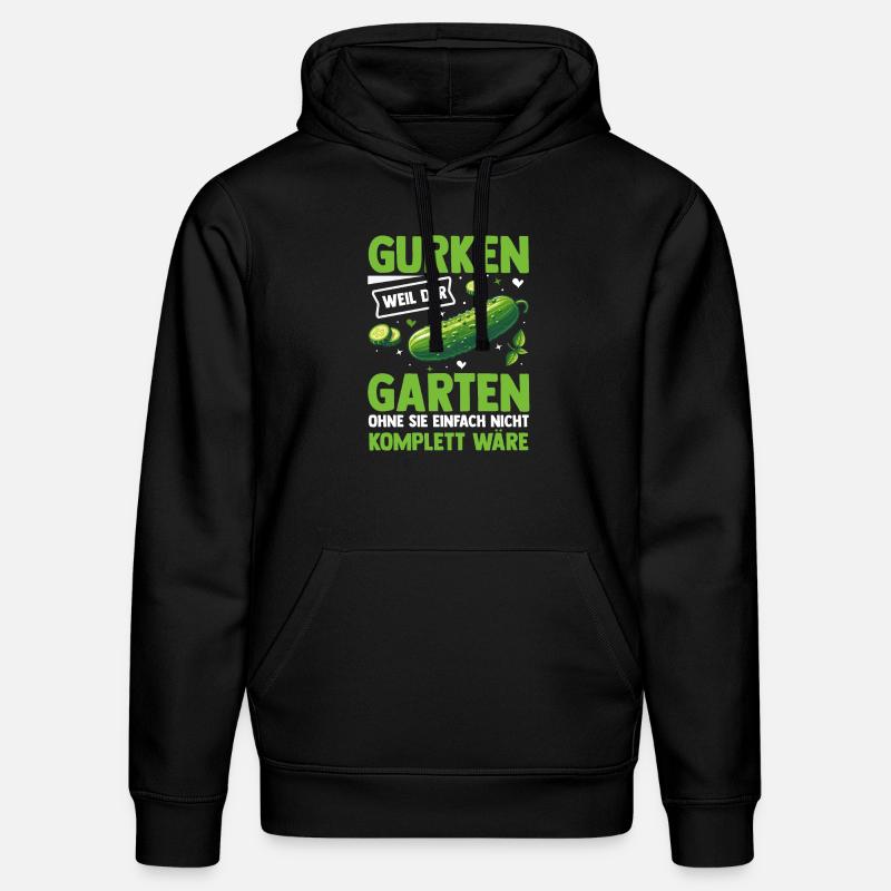 Jardinier Concombre Jardin fermier - Sweat à capuche bio DRUMMER Stanley/Stella Unisexe - noir