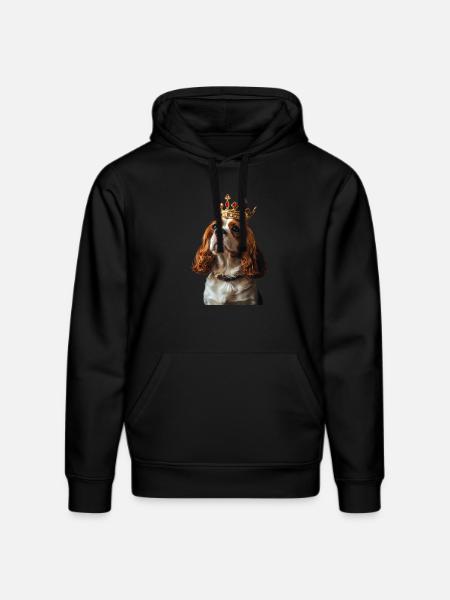 Cavalier King Charles Spaniel - Stanley/Stella DRUMMER Unisex Organic Hoodie - black
