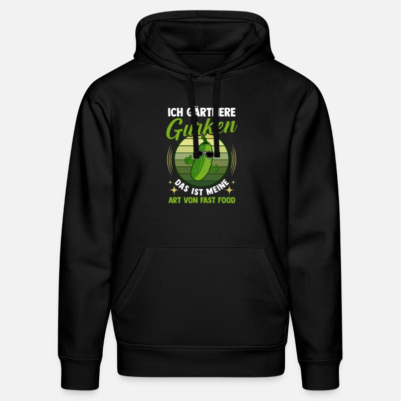 Jardinier Concombre Jardin fermier - Sweat à capuche bio DRUMMER Stanley/Stella Unisexe - noir