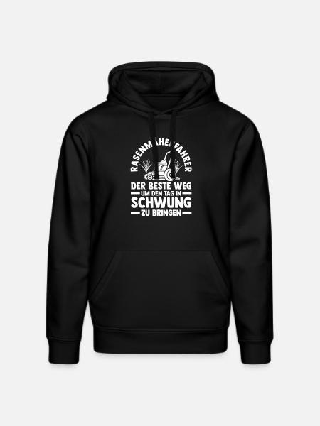Gärtner Rasenmäher Bauer Garten - Stanley/Stella Unisex Bio-Hoodie DRUMMER  - Schwarz