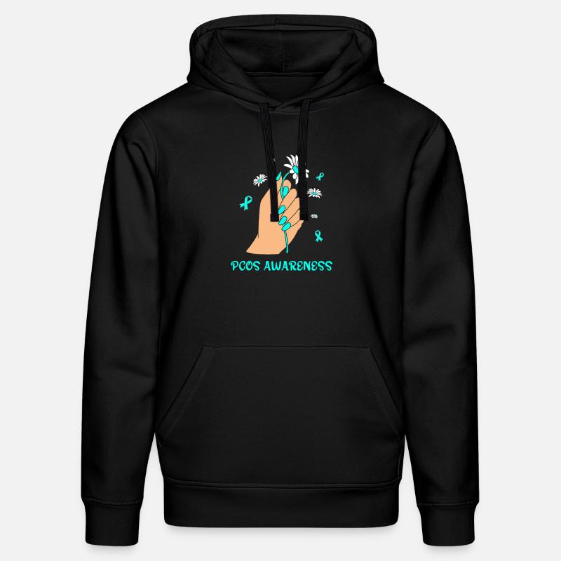 Pcos-Bewusstsein - Stanley/Stella Unisex Bio-Hoodie DRUMMER  - Schwarz