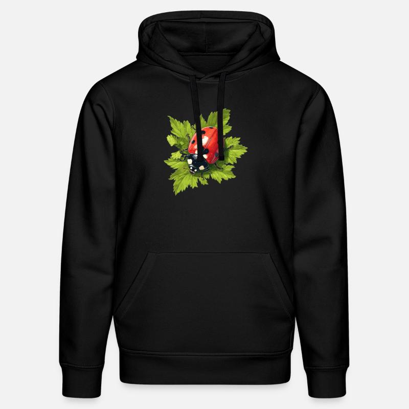 Ladybug Marienkäfer - Stanley/Stella Unisex Bio-Hoodie DRUMMER  - Schwarz