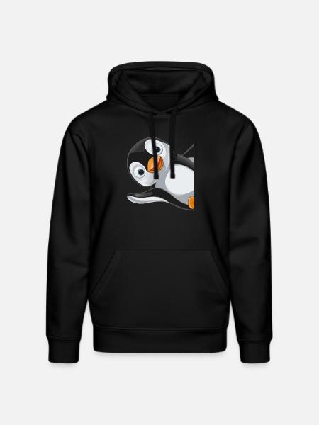 Penguin Penguins Animal - Stanley/Stella DRUMMER Unisex Organic Hoodie - black