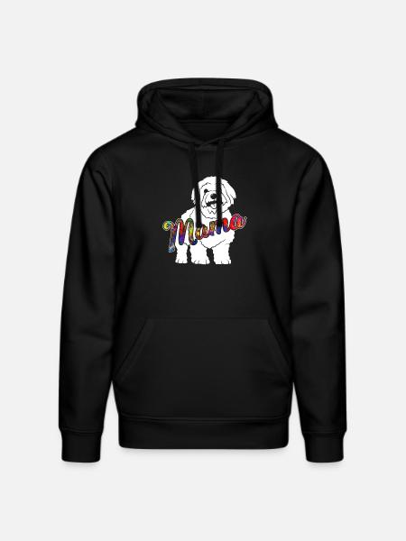 Bichon Frise Bichon Frise Mama - Stanley/Stella DRUMMER Unisex Organic Hoodie - black
