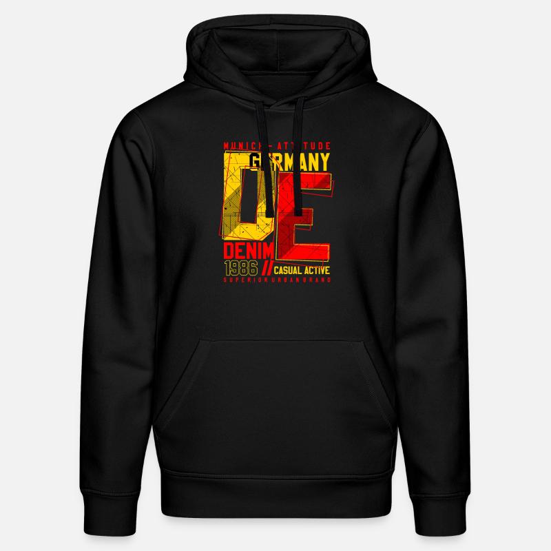 URBAN DE - Sweat à capuche bio DRUMMER Stanley/Stella Unisexe - noir