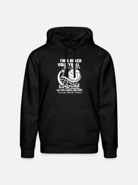Beach Volleyball Girlfriend Cooler - Stanley/Stella DRUMMER Unisex Organic Hoodie - black