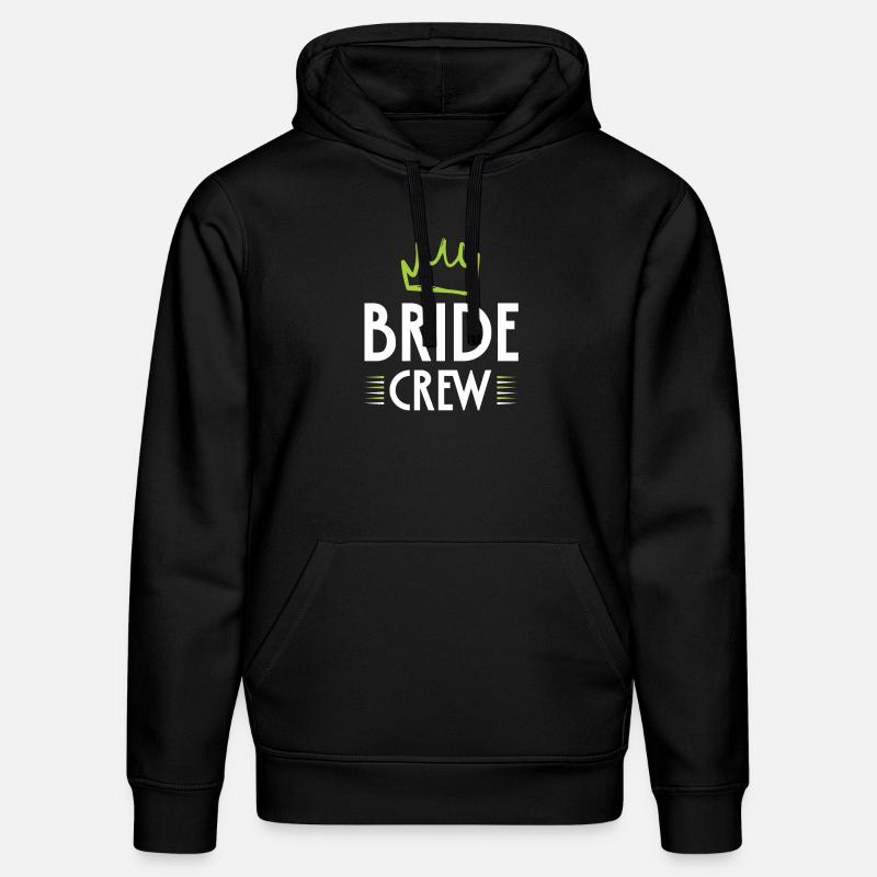 Équipage de la mariée - Sweat à capuche bio DRUMMER Stanley/Stella Unisexe - noir