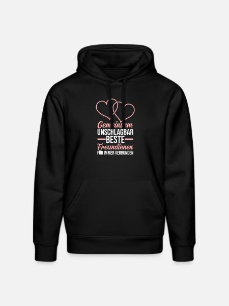 Best friend - Stanley/Stella DRUMMER Unisex Organic Hoodie - black