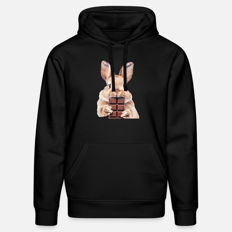 Lapin - Sweat à capuche bio DRUMMER Stanley/Stella Unisexe - noir