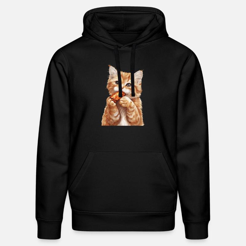 Chat - Sweat à capuche bio DRUMMER Stanley/Stella Unisexe - noir