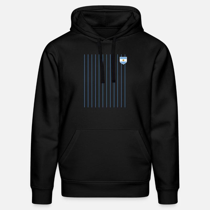 Argentine Cadeau Argentine Drapeau argentin - Sweat à capuche bio DRUMMER Stanley/Stella Unisexe - noir