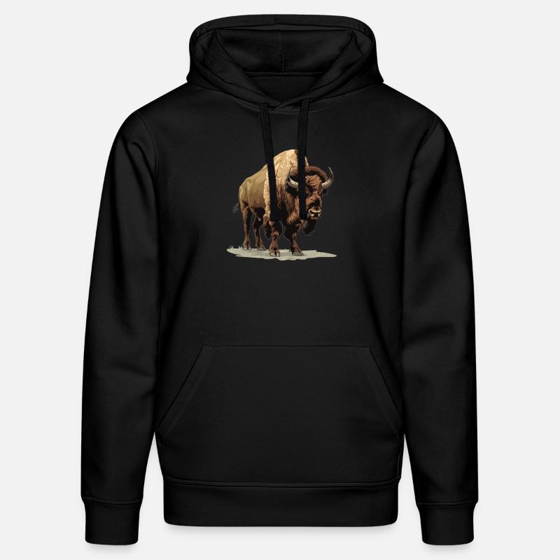 Bisons Bison - Stanley/Stella Unisex Bio-Hoodie DRUMMER  - Schwarz