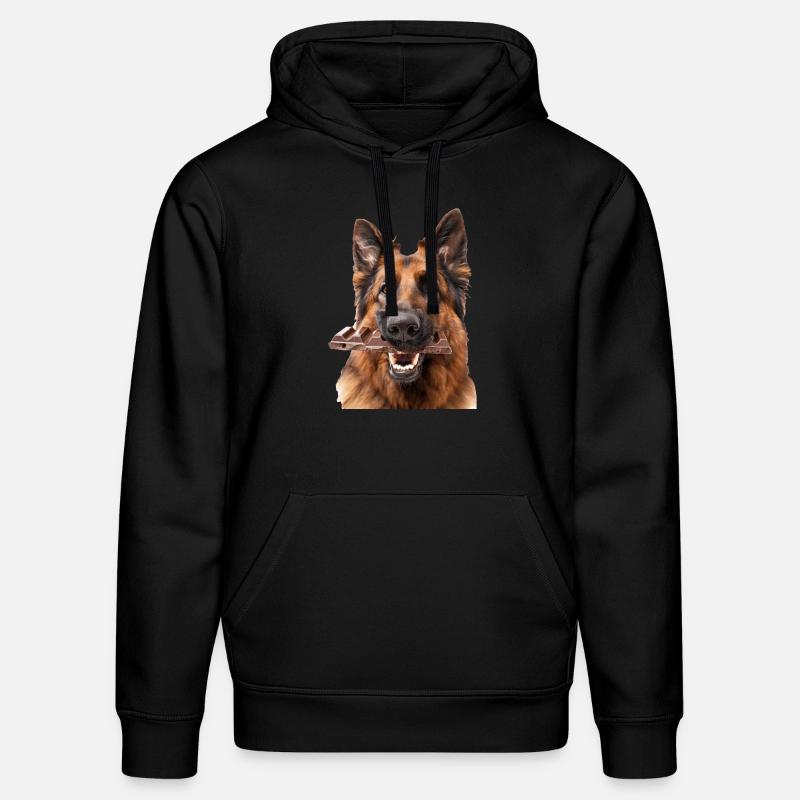 Deutscher Schäferhund - Stanley/Stella Unisex Bio-Hoodie DRUMMER  - Schwarz